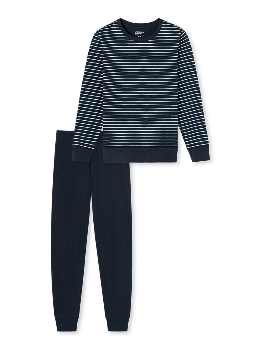 

Пижама uncover by SCHIESSER Pajama UNCOVER Nightwear, цвет dark blue/white