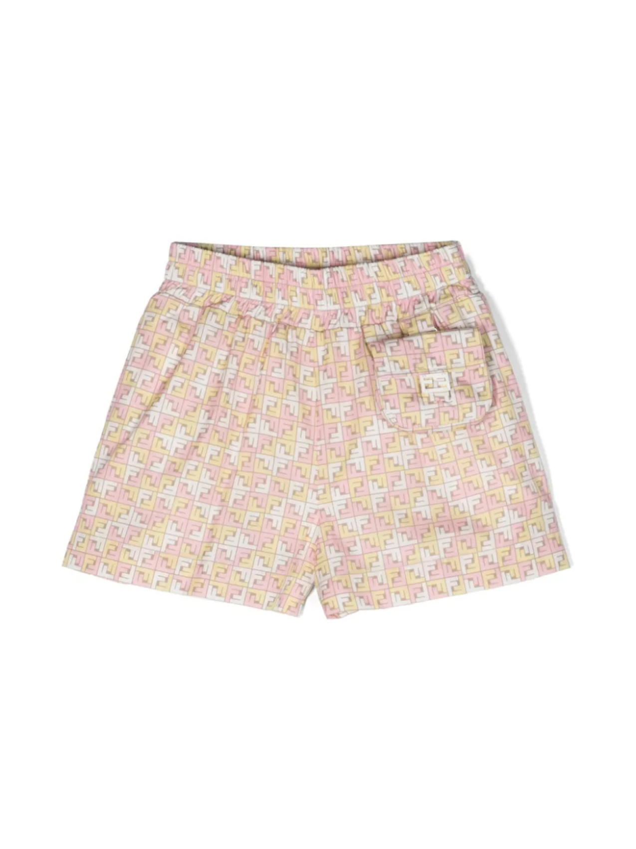 

Шорты с логотипом FF Fendi Kids, розовый