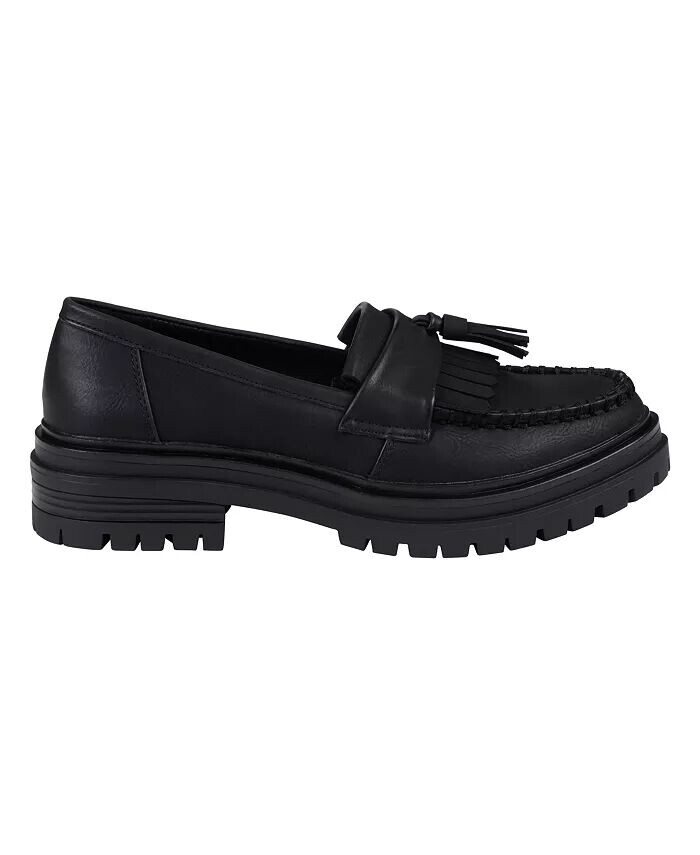 Женские лоферы Tillie с кисточками на подошве и ушками GC Shoes, черный — фото 2