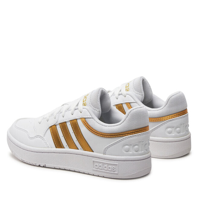 Кроссовки adidas Hoops 3.0 Low Classic Basketball HP7972 Ftwwht/Ftwwht/Magold, белый — фото 3
