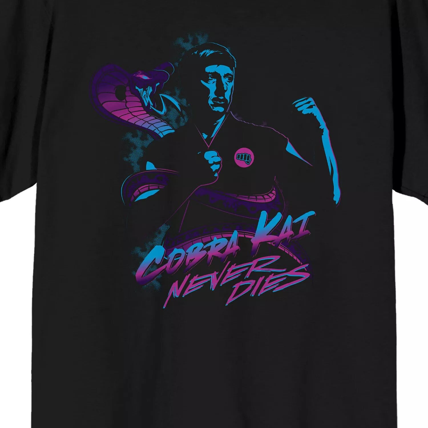 

Мужская футболка Cobra Kai Never Dies Licensed Character