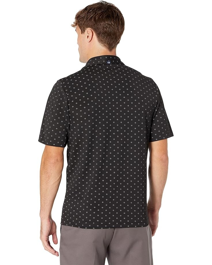

Поло Cutter & Buck Virtue Eco Pique Tile Print Polo, черный