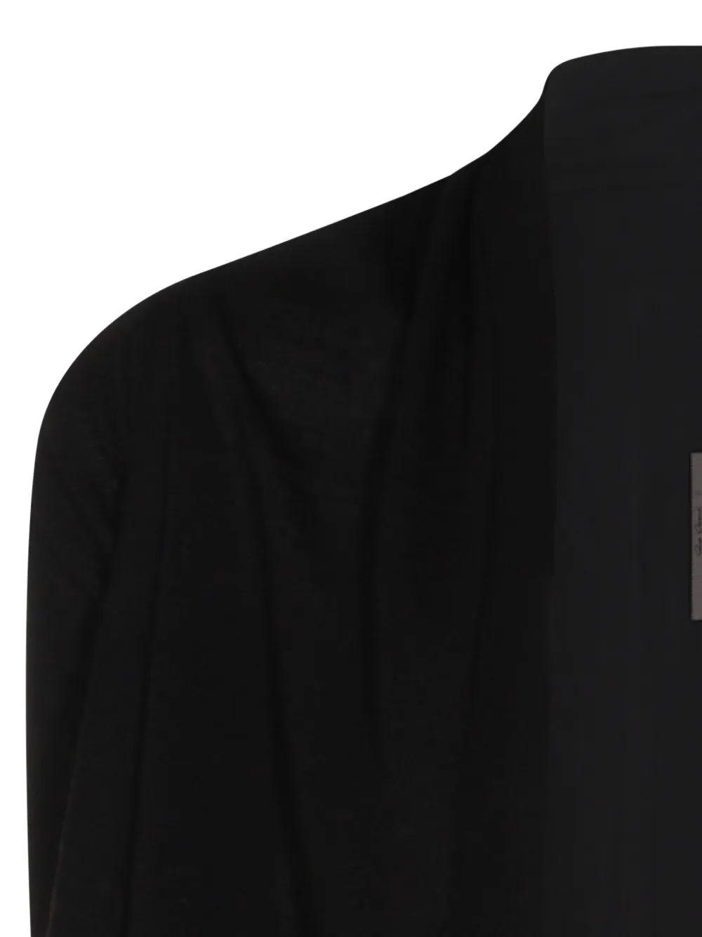 Асимметричный драпированный кардиган Rick Owens, черный — фото 4