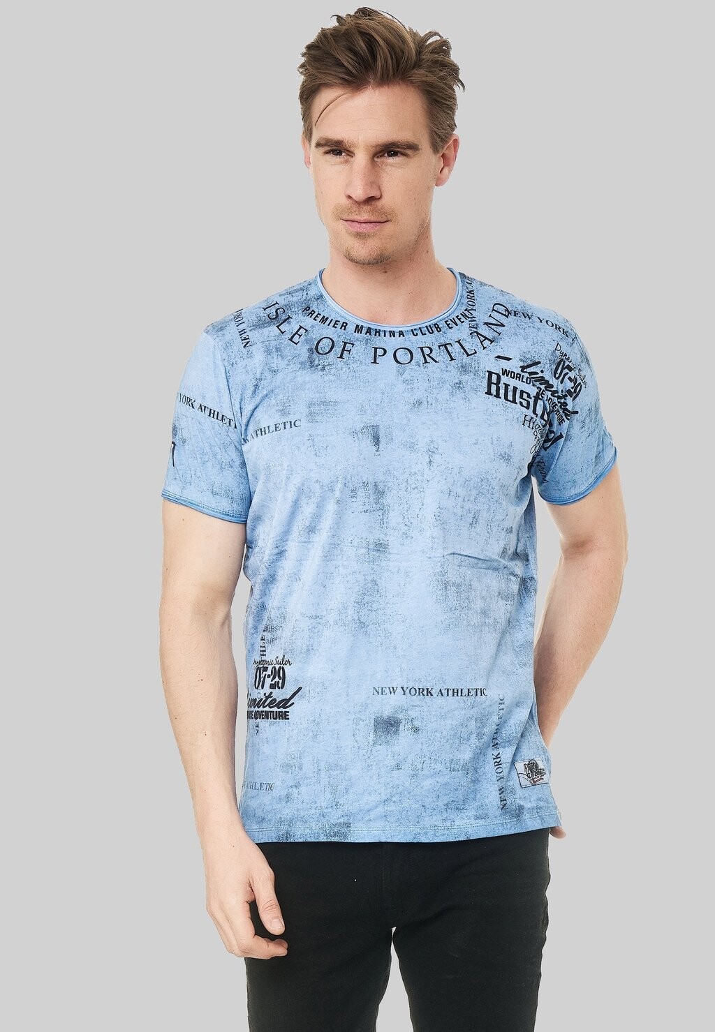 

Футболка с принтом MIT LÄSSIGEM PRINT Rusty Neal, цвет blau