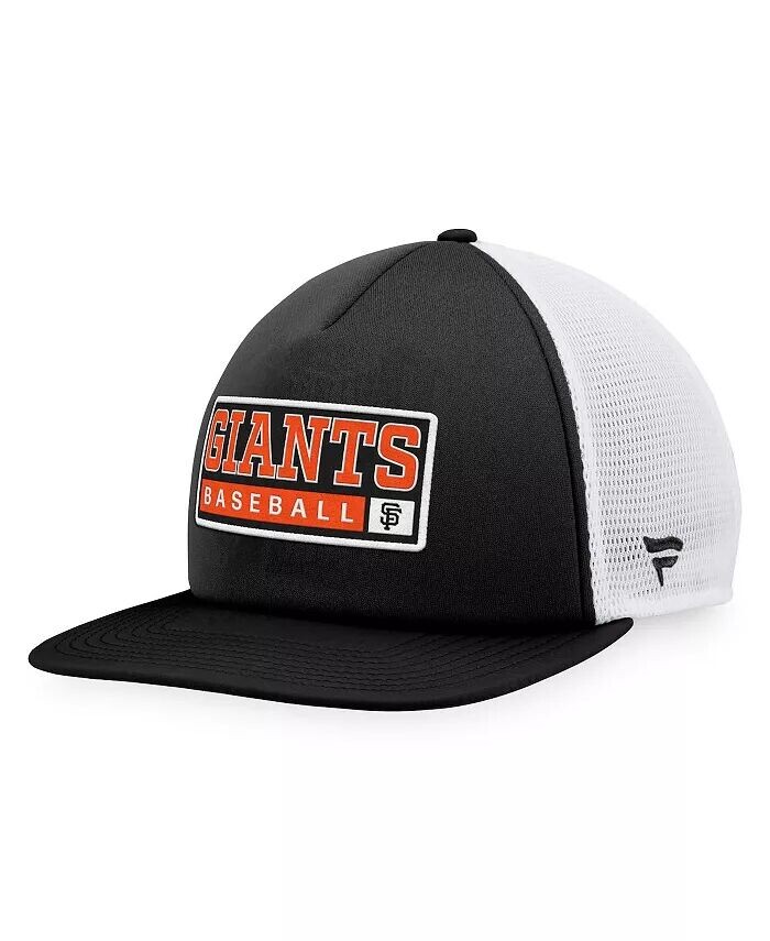 

Мужская черно-белая кепка San Francisco Giants Foam Trucker Snapback Majestic