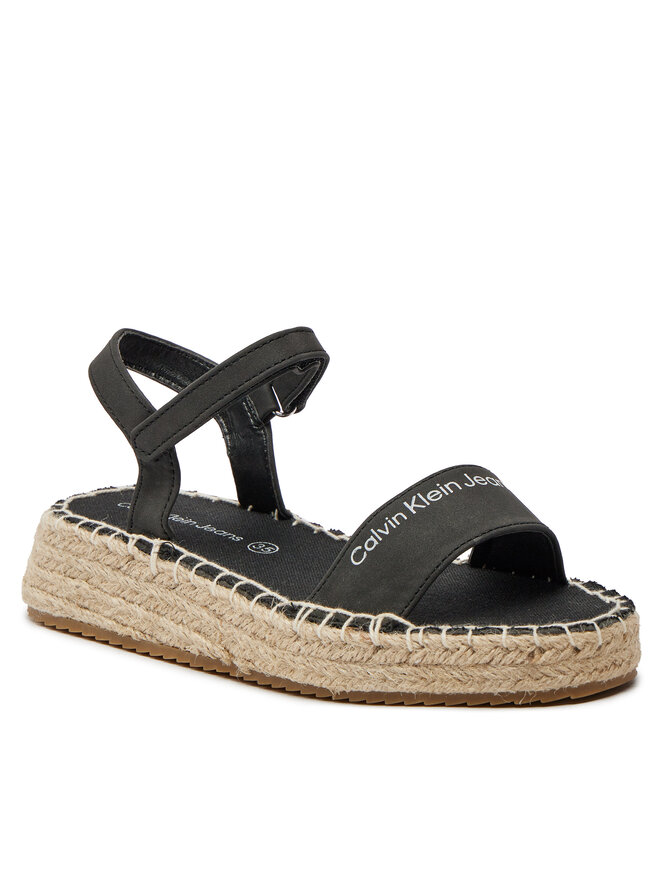 Эспадрильи Calvin Klein Jeans Rope Wedge V3A7-80839-1708 S, черный — фото 2