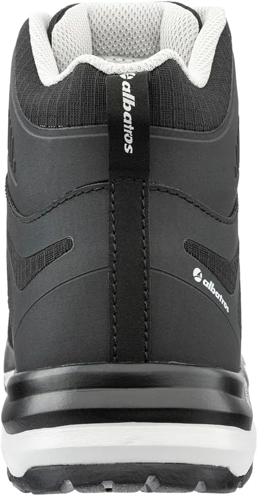 Мужские защитные ботинки ALBATROS Trailmaster Mid S3S ESD FO HRO SR, низкопрофильные, неметаллические вставки зтекловолокна, черный — фото 4