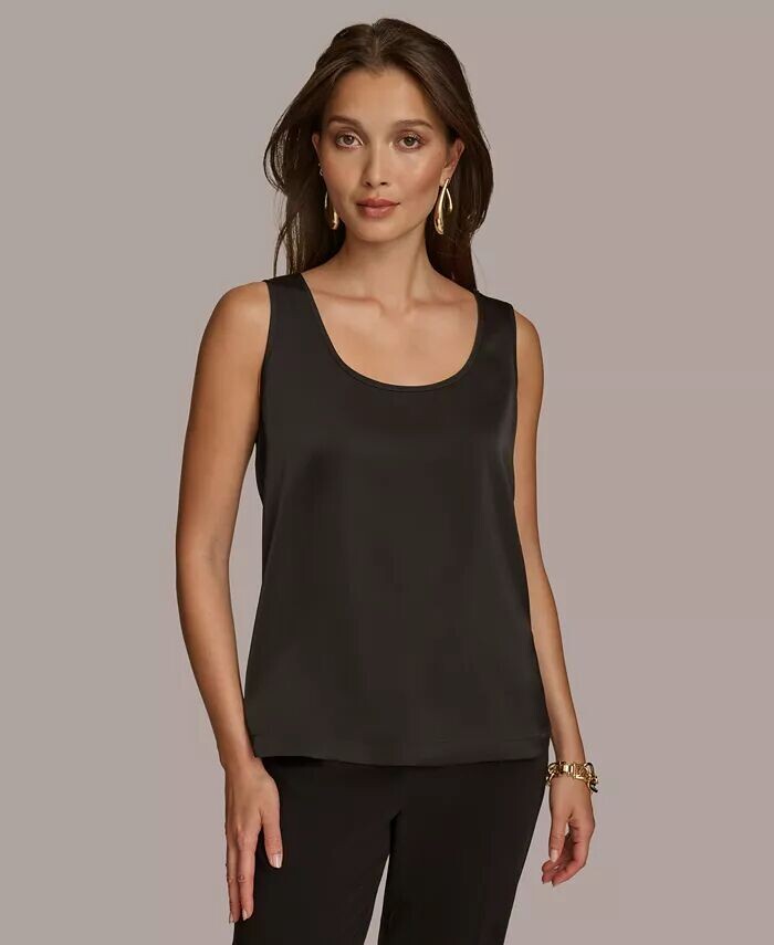 

Женская майка с круглым вырезом Donna Karan New York, черный
