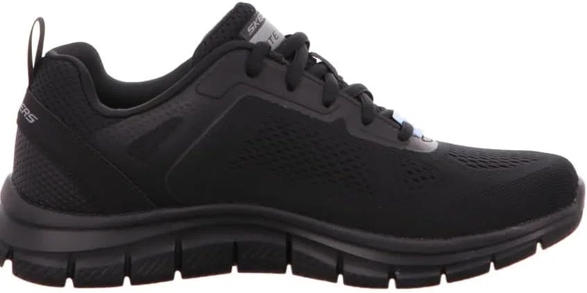 Мужские спортивные кроссовки Skechers Track Broader, Black Mesh Pu — фото 4