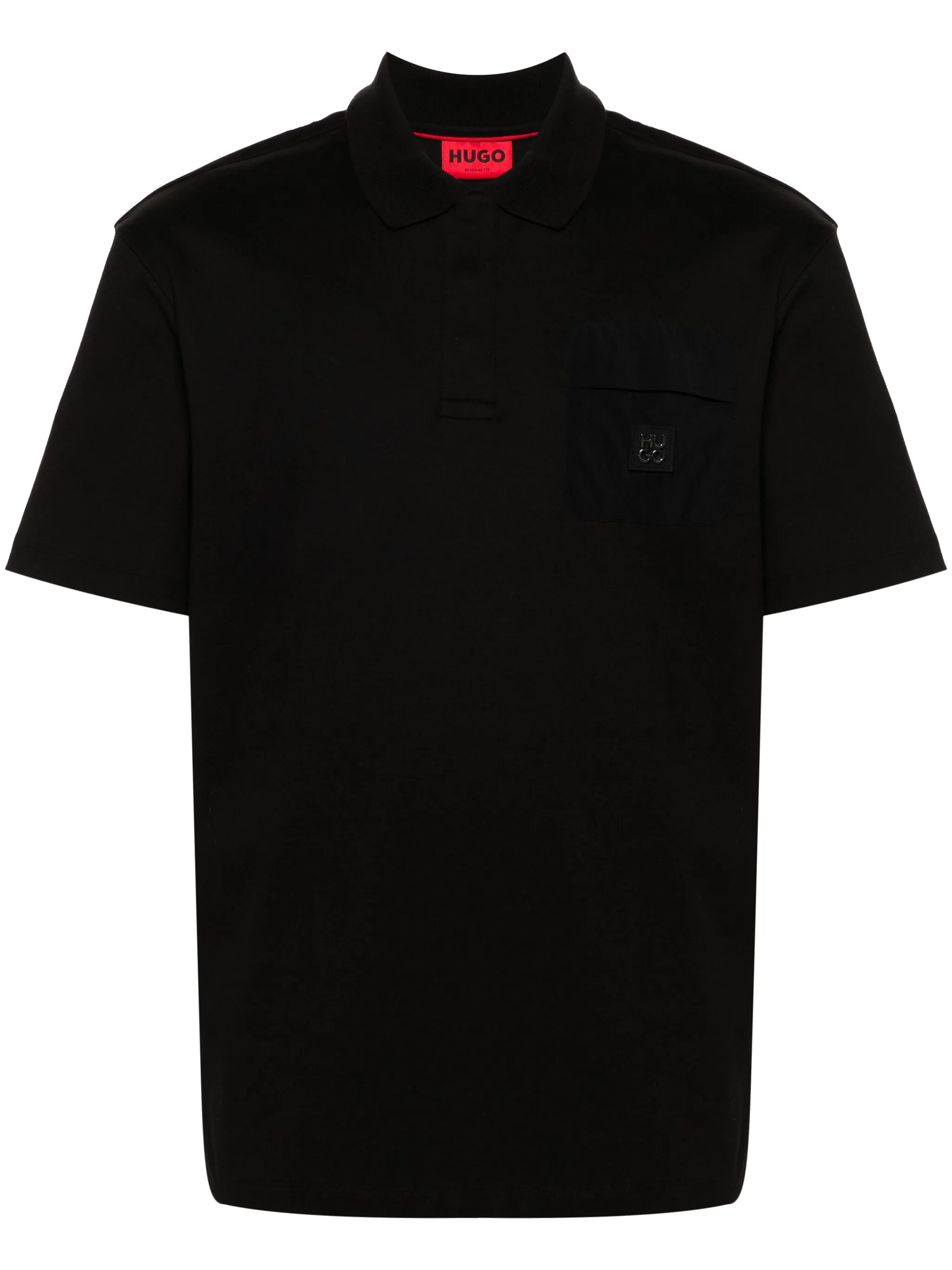 

Рубашка поло с логотипом Hugo, черный