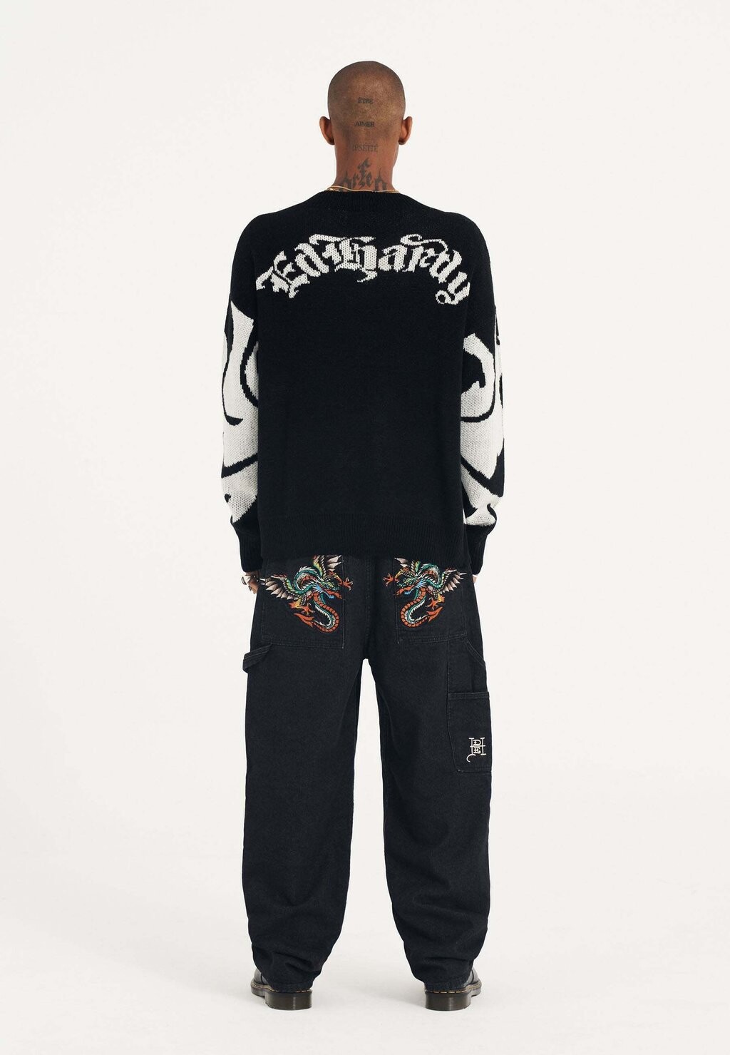 

Джинсы свободного кроя DEMON DRAG CARPENTER Ed Hardy, черный