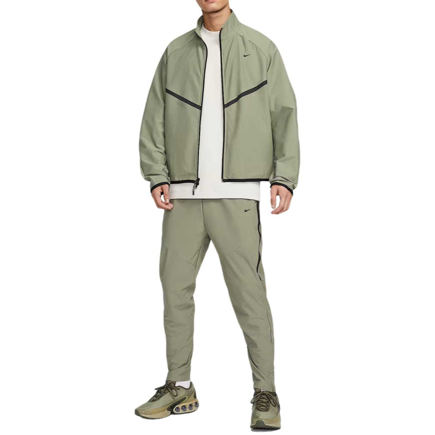 Мужские повседневные брюки Dri Fit Nike, ancient серебряный/черный — фото 4