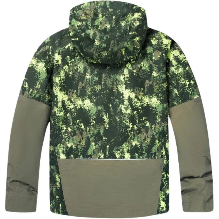 Ветровка Columbia Windbreaker Jacket зеленая для детей — фото 4