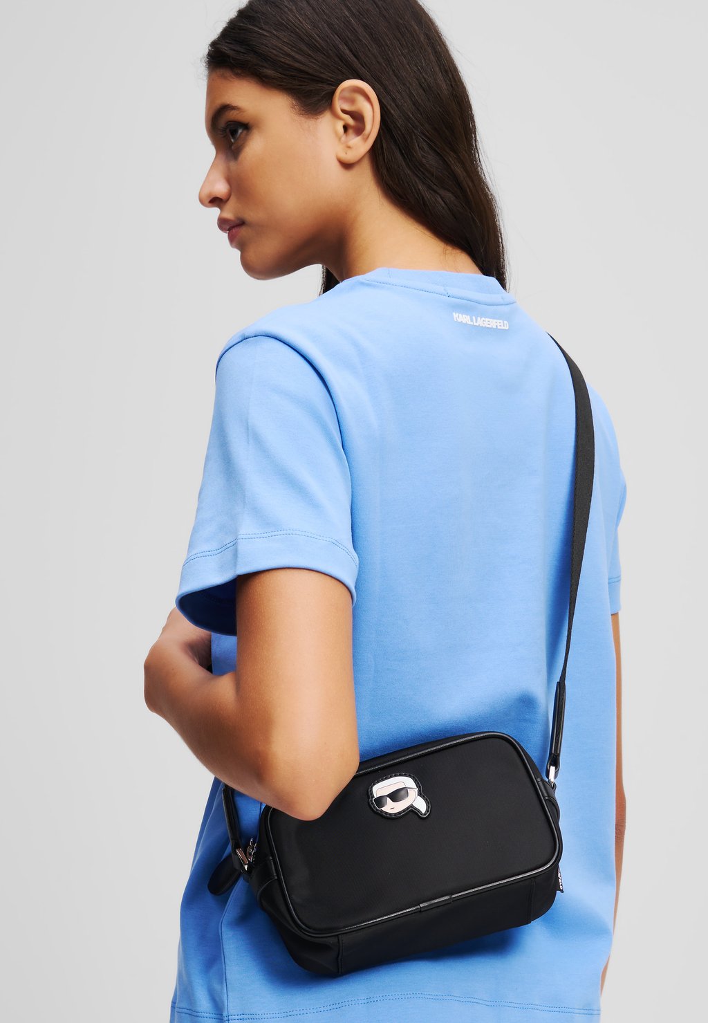 

Сумка через плечо IKON SLIM CAMERA BAG - Across body bag KARL LAGERFELD, черный