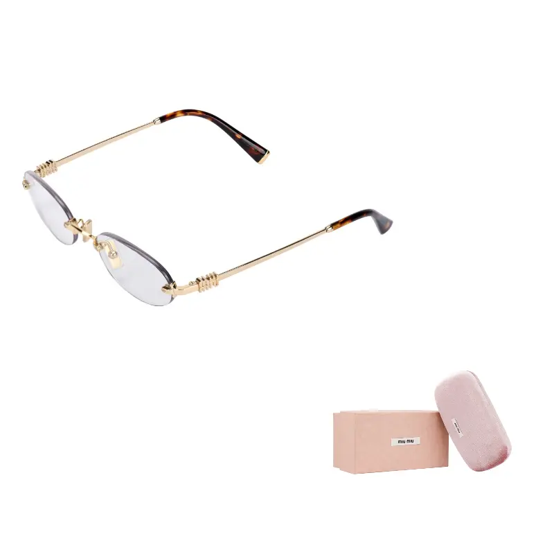 Очки с овальной оправой MIU MIU