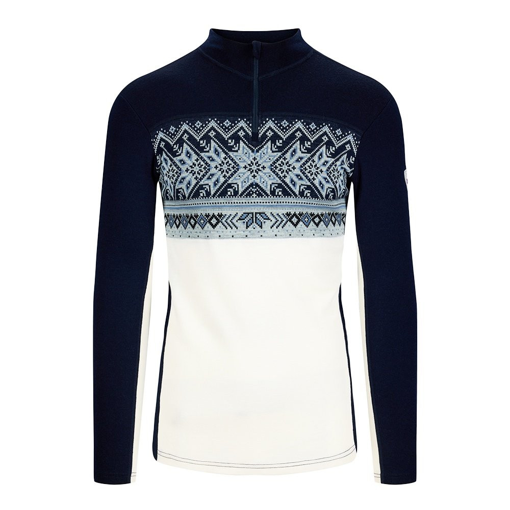 

Термофутболка Dale of Norway Vail с молнией до середины груди (мужская), Off White/Navy