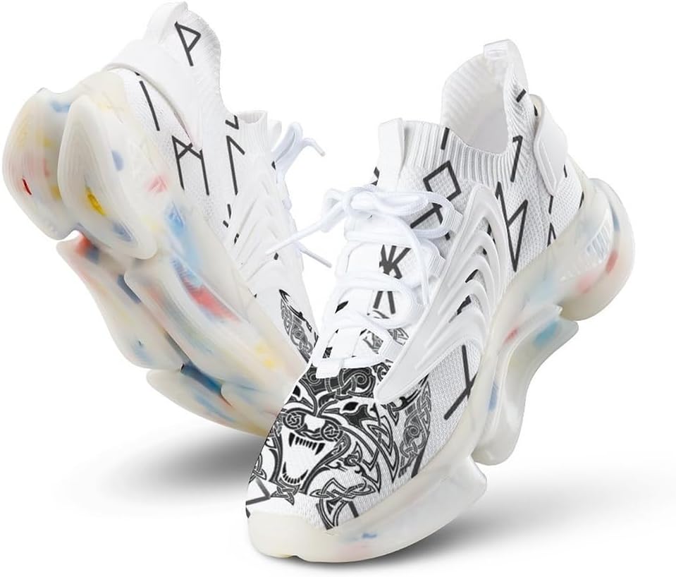 

Спортивные кроссовки викингского стиля для бега и ходьбы, удобная дышащая обувь для мужчин и женщин Ahtcpo, белый