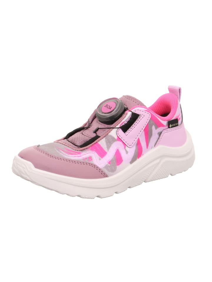 

Кроссовки на шнуровке superfit, цвет lila/pink