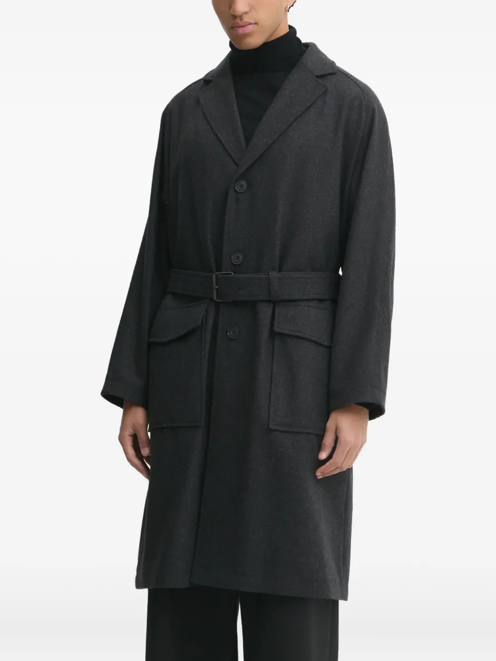 

Однобортное пальто Hugo, серый