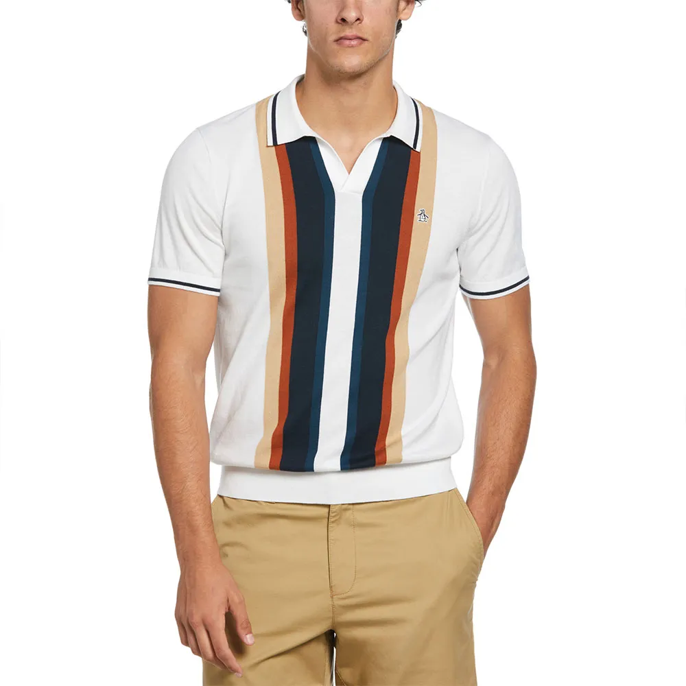 

Поло Original Penguin Cotton Vert Stripe Johnny Collar, белый