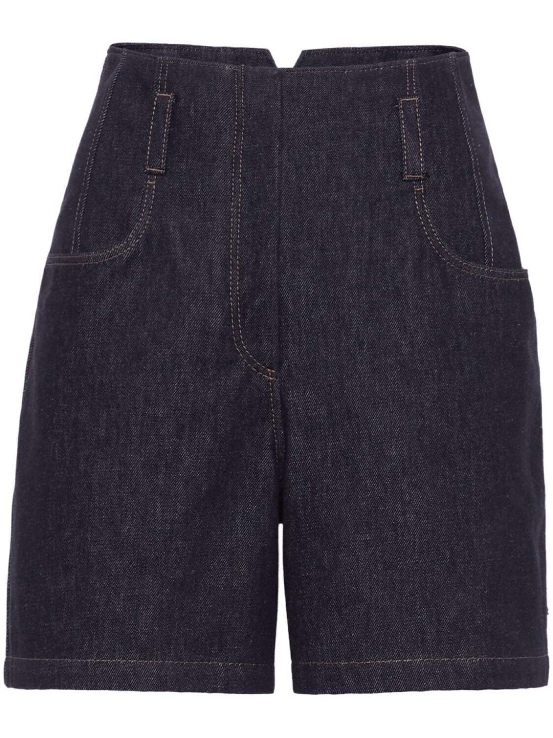 

Brunello Cucinelli джинсовые шорты с завышенной талией, синий
