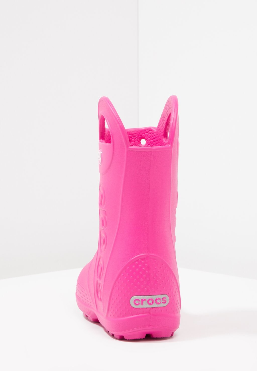 Резиновые сапоги Handle It Rain Boot Kids Crocs, цвет candy pink — фото 4