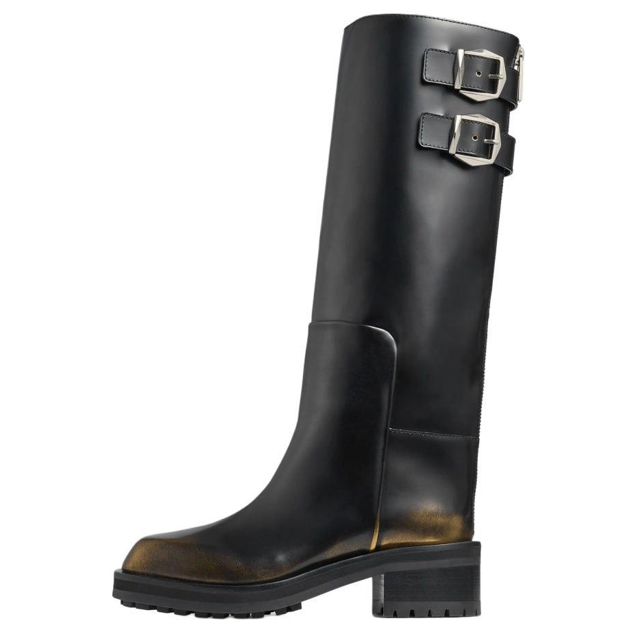 Jimmy Choo Сапоги Brooklyn, черные, женские, высота 5 см