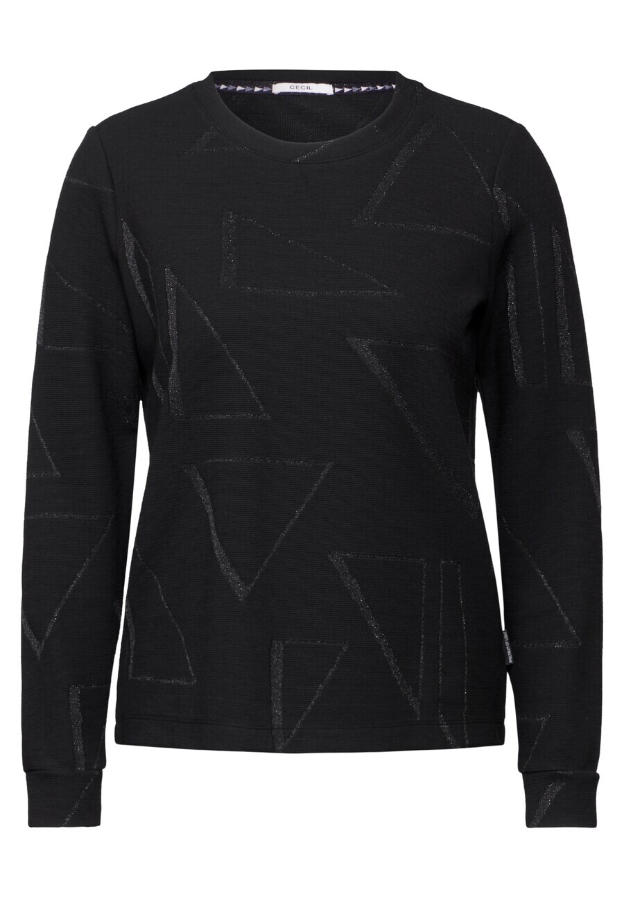 

Лонгслив CECIL Shirt, черный