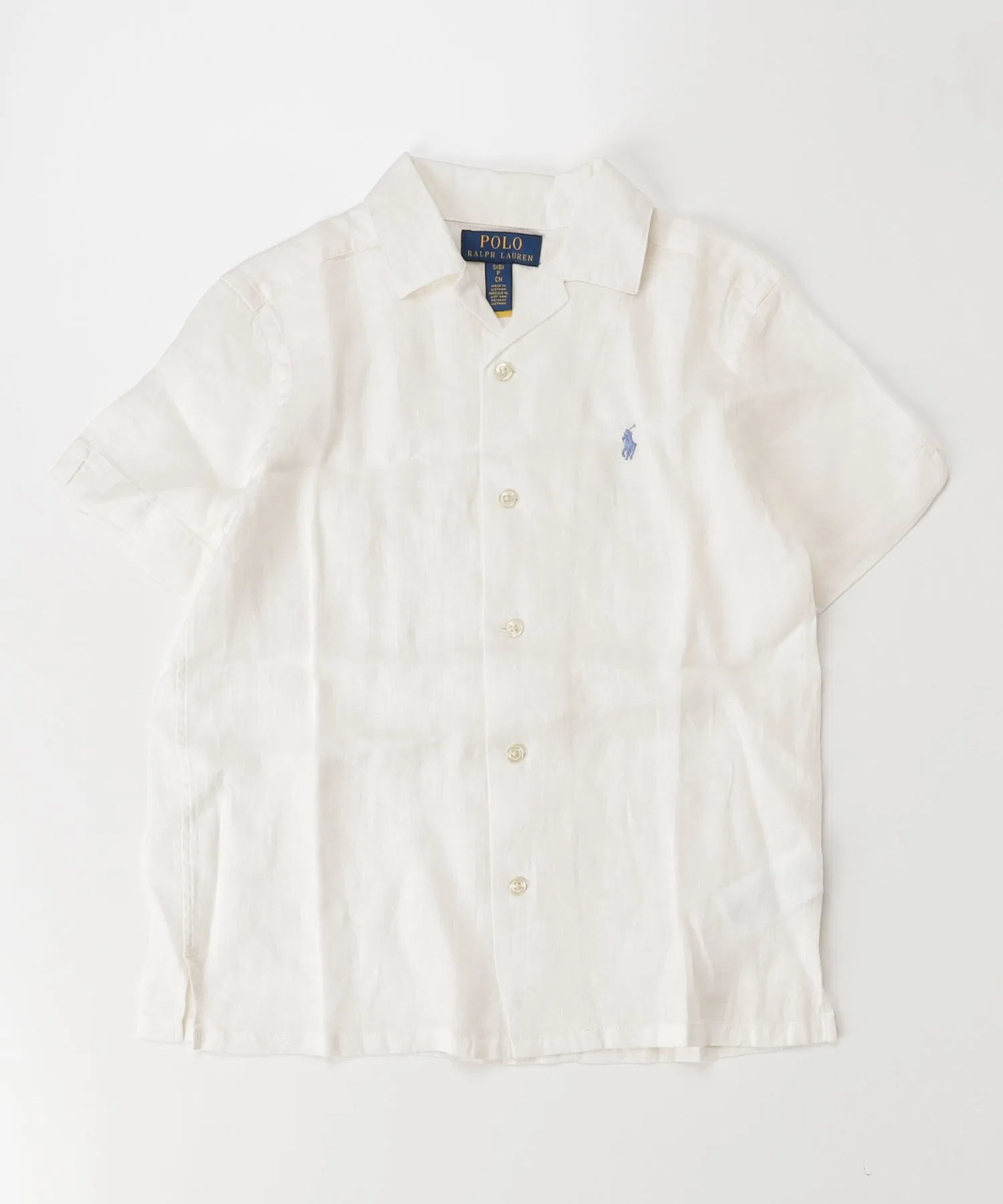 Детская рубашка Polo Ralph Lauren из льна — фото 3