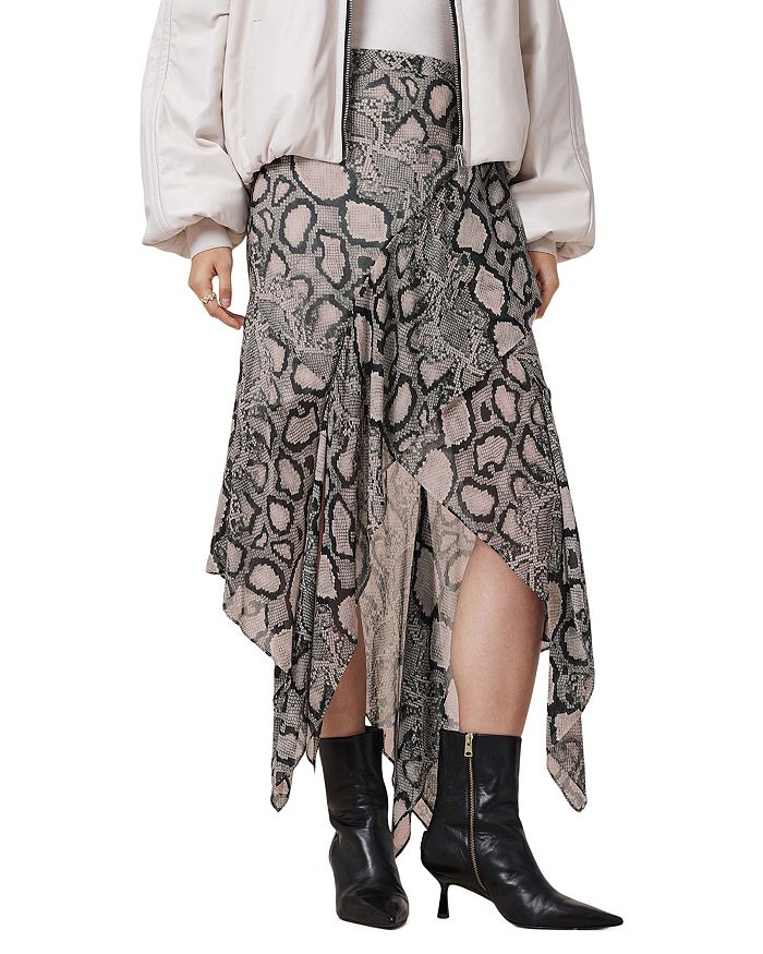 

Юбка Кэсси ALLSAINTS, серый