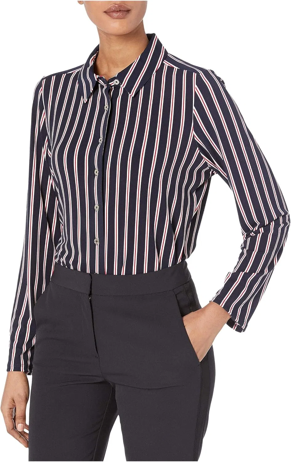 Блуза женская Tommy Hilfiger, Ballerina/Scarlet — фото 4