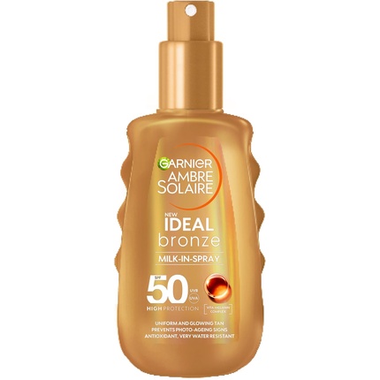 

Garnier Ambre Solaire Ideal Bronze Молочко-спрей для загара SPF50 150 мл