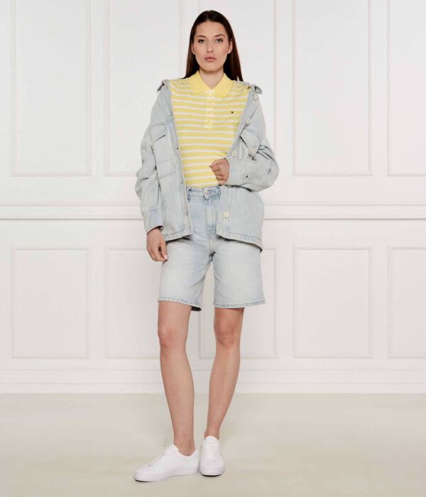 Рубашка поло Slim fit Tommy Hilfiger, желтый — фото 2
