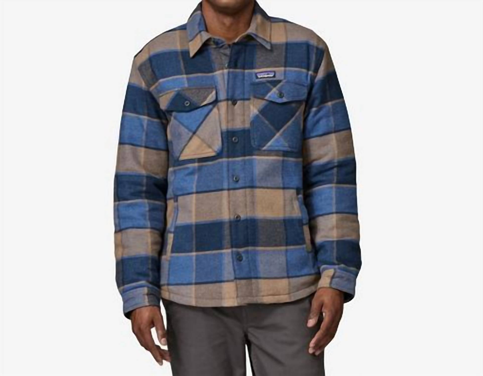 

Утепленная рубашка из фланели Fjord в цвете Smolder Blue Patagonia