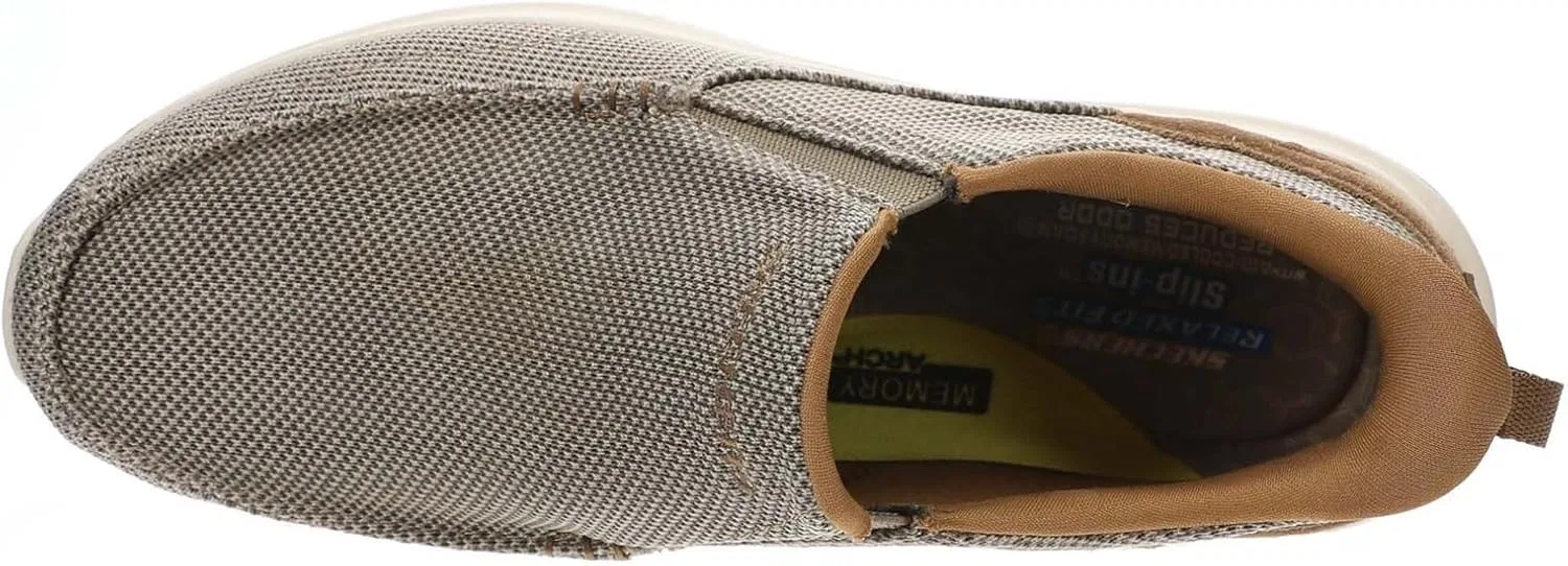 Мужские мокасины Skechers Fletch, Tpe Taupe — фото 2
