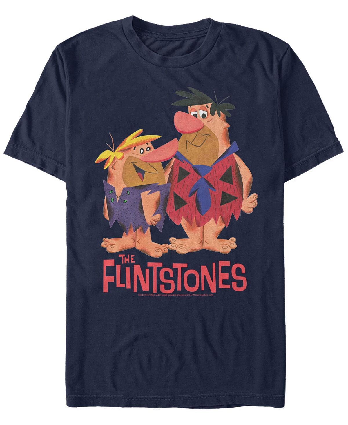 

Мужская текстурированная футболка с коротким рукавом The Flintstones Barney Fred Fifth Sun