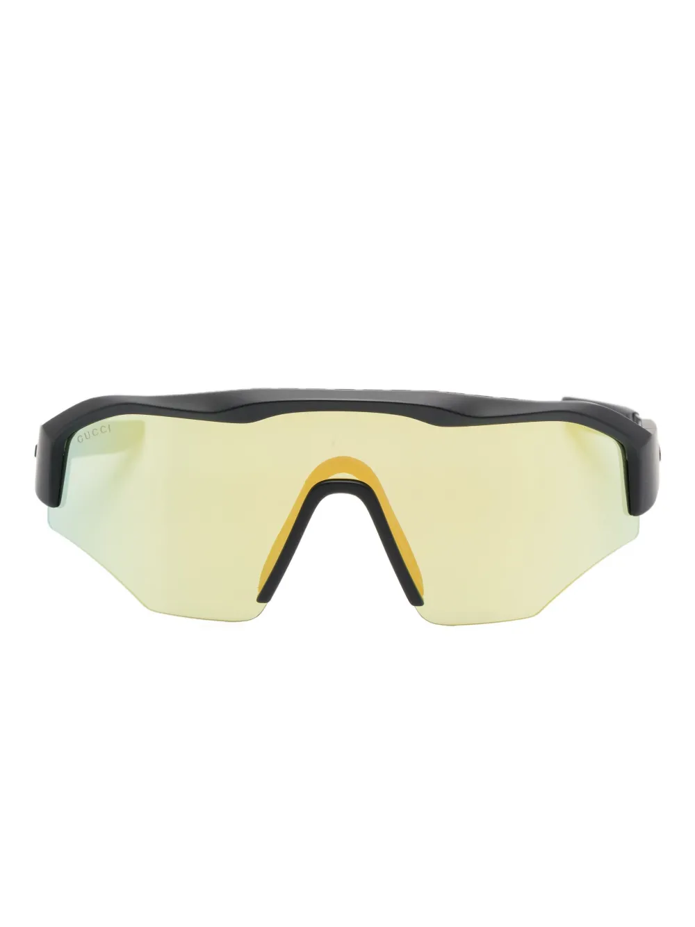 

Солнцезащитные очки с монолитной оправой Gucci, черный