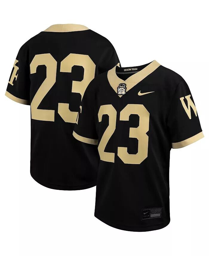 

Реплика игры Big Boys # 23 Black Wake Forest Demon Deacons Untouchable Nike, черный