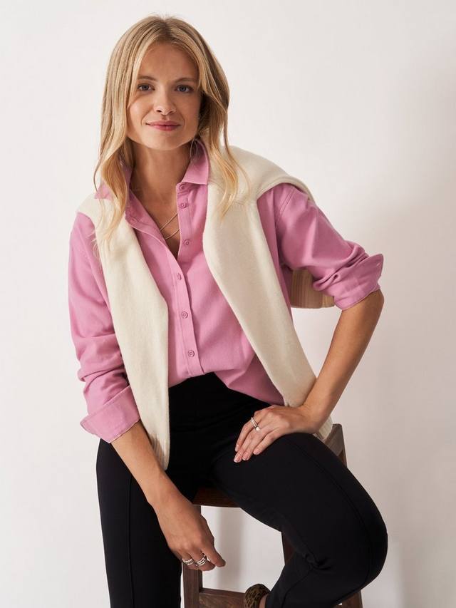 

Фланелевая рубашка свободного кроя Boyfriend Fit Crew Clothing