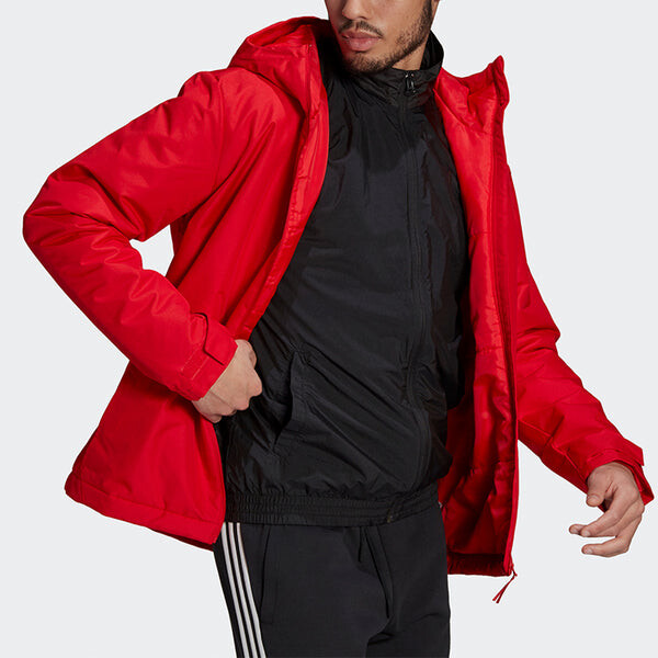 Куртка adidas Casual Sports Windproof Hooded Jacket Red, красный — фото 4