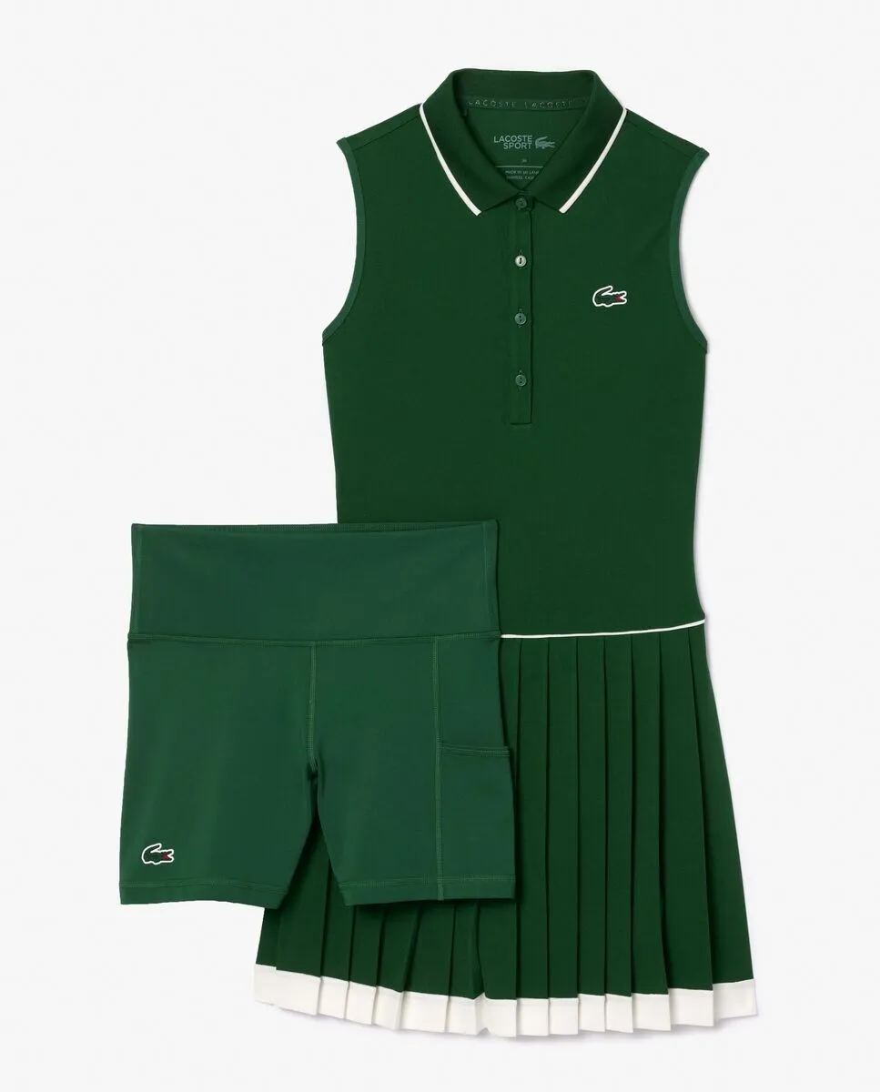 

Классическое ультрасухое теннисное платье без рукавов Lacoste, зеленый