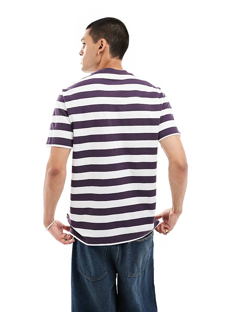 

Dickies – Rivergrove – футболка в фиолетово-белую полоску