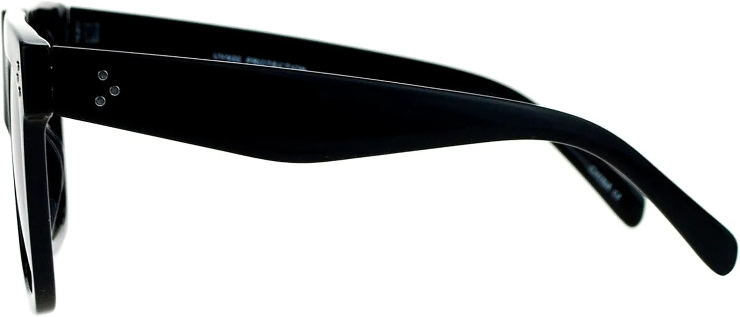 

Солнцезащитные очки PASTL увеличенного квадратного размера, унисекс, с плоской верхней частью, в стиле хипстер, с защитой от ультрафиолета UV400, Black (Smoke)