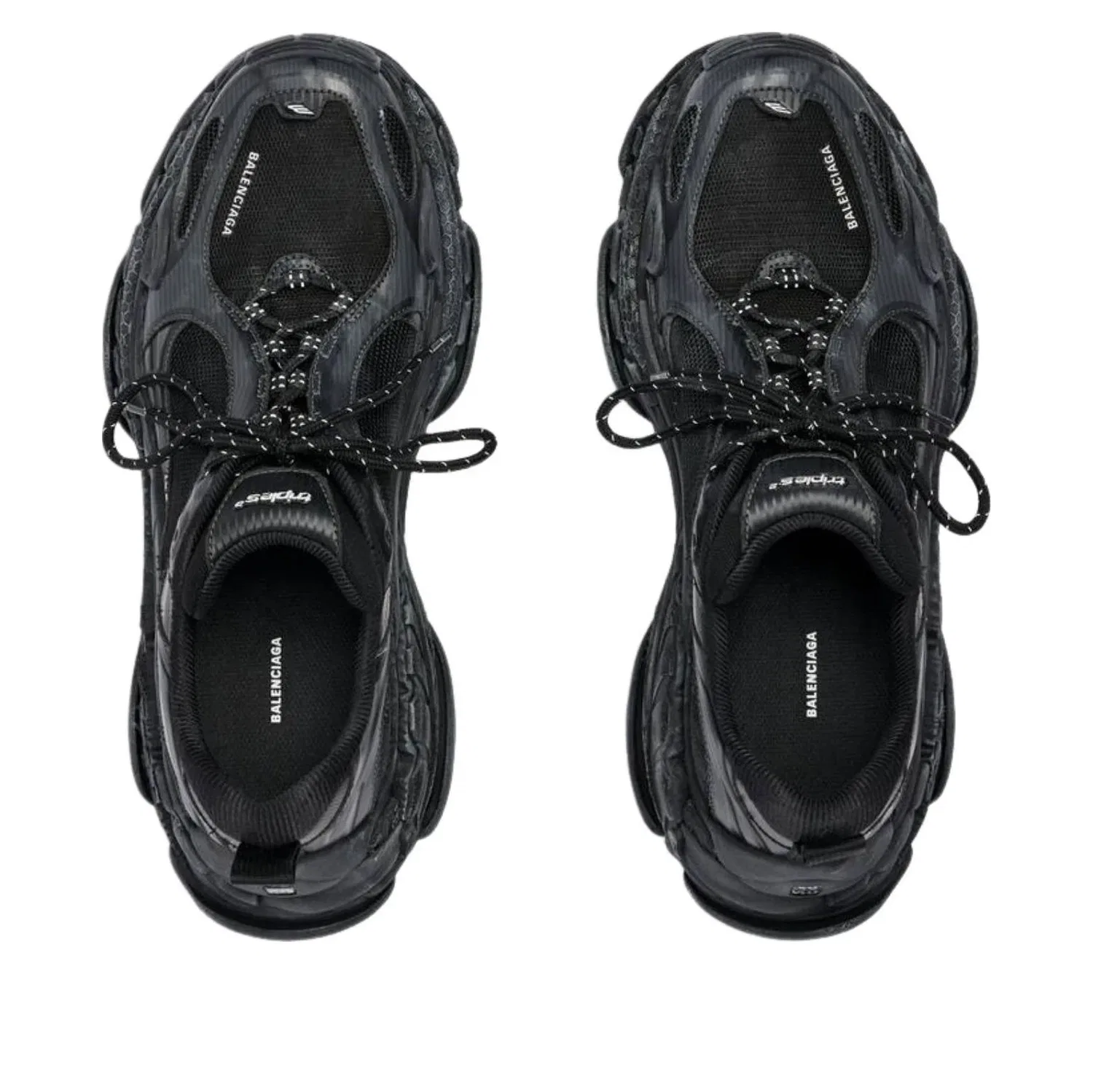 Кроссовки Balenciaga Triple S.2 'Black Dark Grey' 865849WTRS21011, черный — фото 3