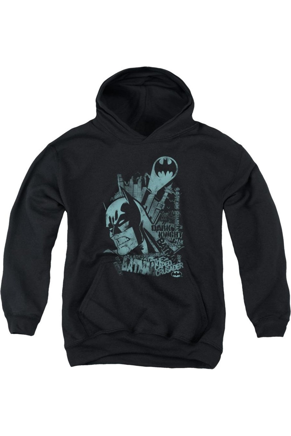 

Футболка Batman Gritted / Толстовка с капюшоном Youth Pull Over Gildan, черный