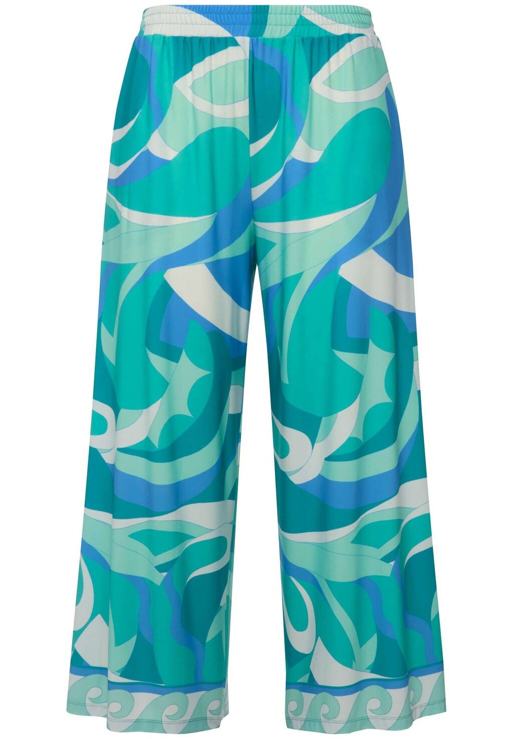 

Брюки WAVE PRINT ELASTIC WAIST CULOTTES Ulla Popken, зеленый