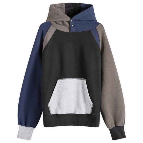 

Толстовка с капюшоном реглан комбо Engineered Garments, черный