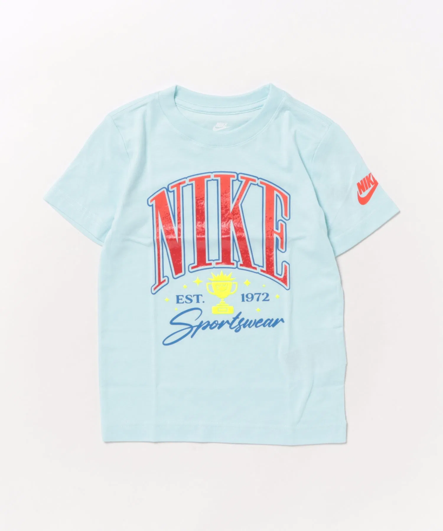 Детская футболка с логотипом NIKE синяя