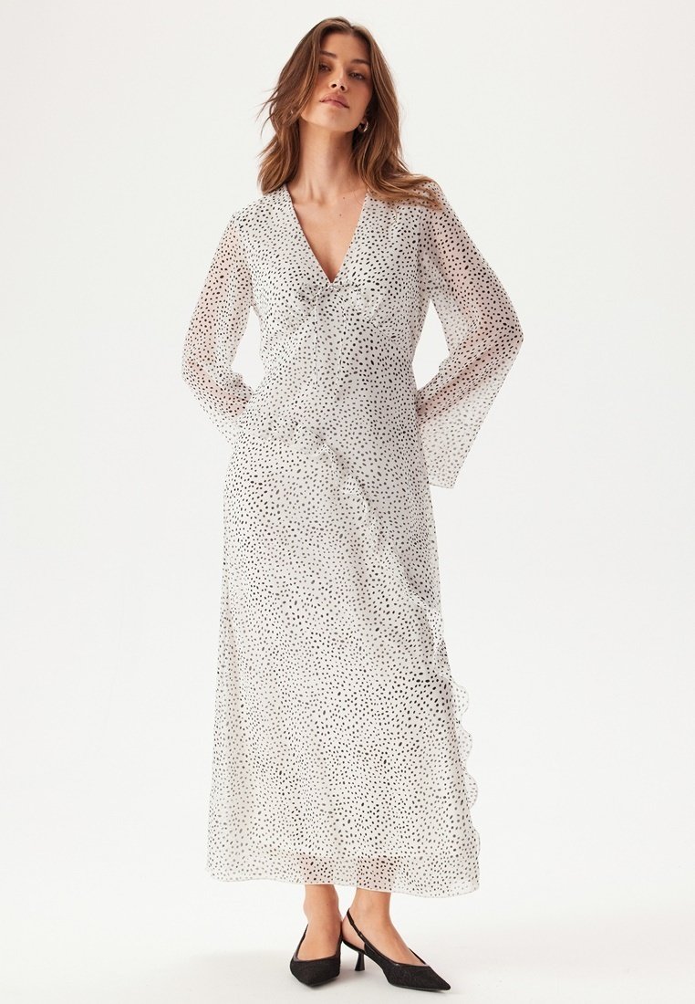 

Длинное платье V-NECK Bubbleroom, песочный