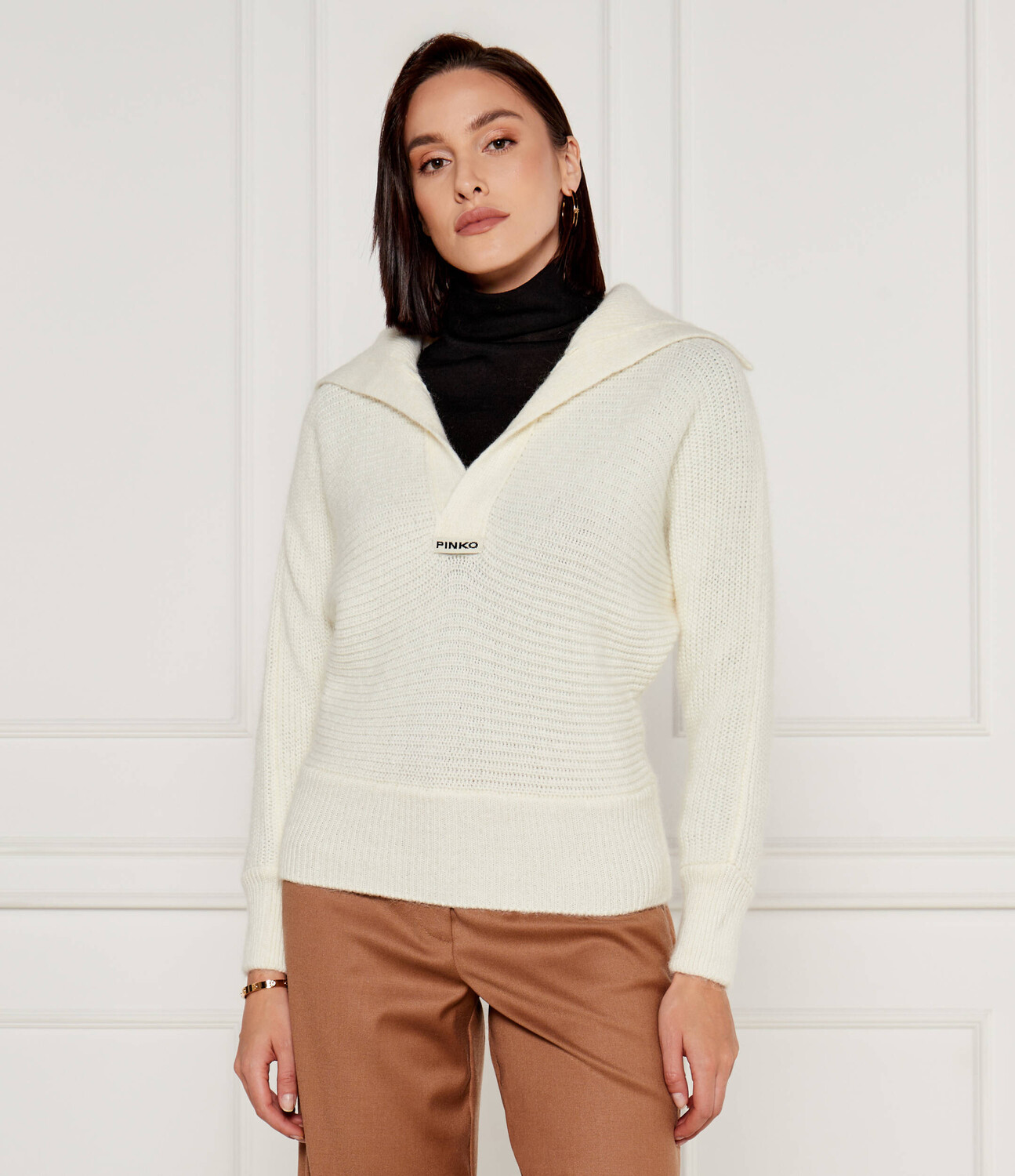 

Свитер Pinko SNOWSHOE Regular Fit, белый